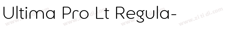 Ultima Pro Lt Regula字体转换